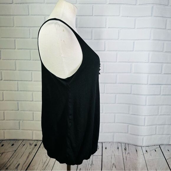 J. Crew Heirloom Black Sequin Tank - Size Medium - Picture 6 of 12